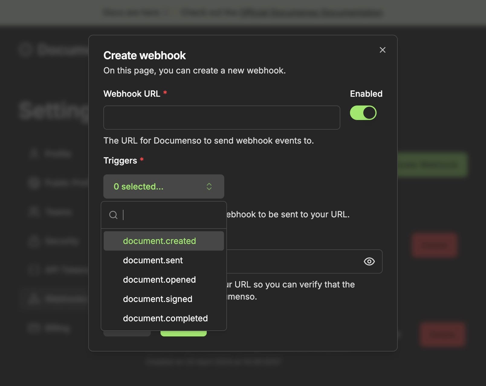 Documenso Webhooks Page.jpg